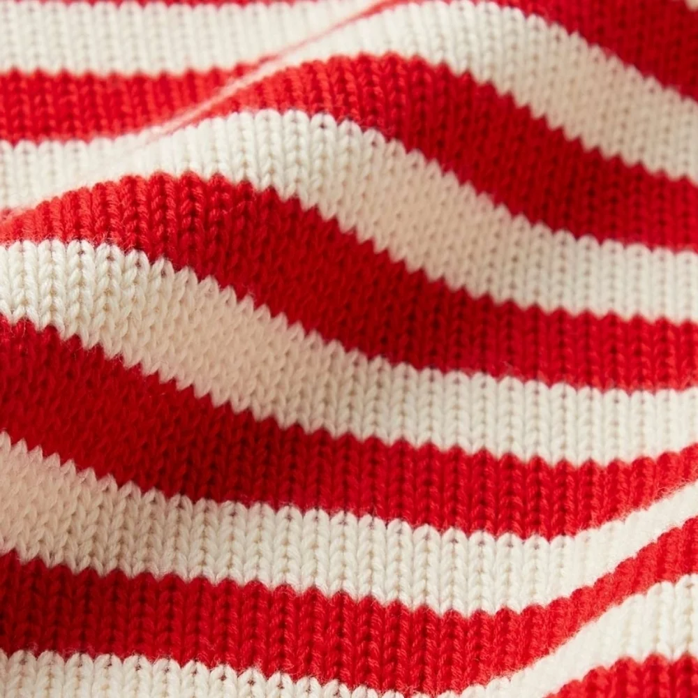 Gucci NWTs Stripped Cotton & Wool Sweater